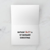 Nichts Hintern ein Bernhardiner-Weihnachten Feiertagskarte (Innenseite)