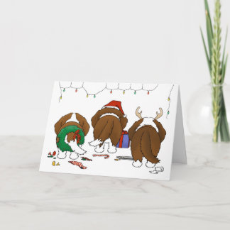 Nichts Hintern ein Bernhardiner-Weihnachten Feiertagskarte