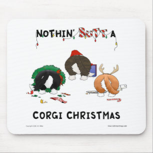 Nichts Hintern ein Corgi-Weihnachten Mousepad