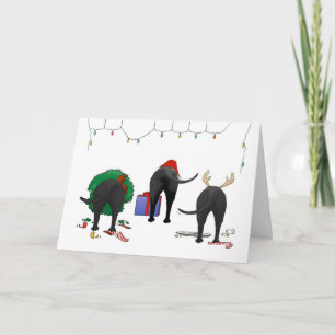 Nichts Hintern ein Labrador-Weihnachten Feiertagskarte