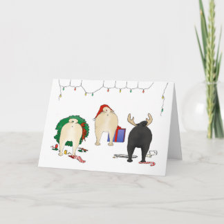 Nichts Hintern ein Mops-Weihnachten Feiertagskarte
