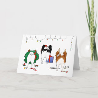 Nichts Hintern ein Papillon Weihnachten