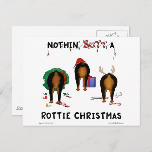 Nichts Hintern ein Rottie Weihnachten (Vorne/Hinten)