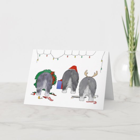 Nichts Hintern ein Schäferhund-Weihnachten Feiertagskarte (Vorderseite)