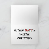 Nichts Hintern ein Sheltie Weihnachten (Innenseite)