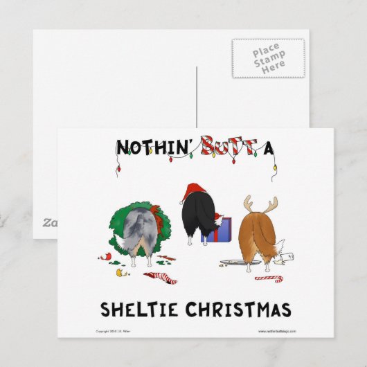 Nichts Hintern ein Sheltie Weihnachten (Vorne/Hinten)