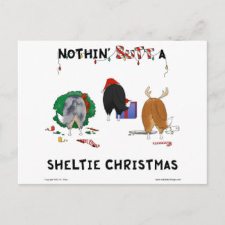 Nichts Hintern ein Sheltie Weihnachten