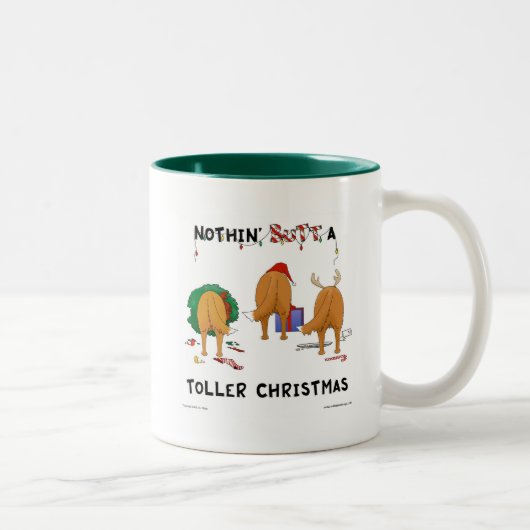 Nichts Hintern ein Toller-Weihnachten Zweifarbige Tasse (Rechts)