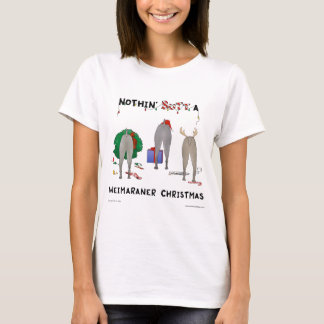 Nichts Hintern ein Weimaraner Weihnachten T-Shirt