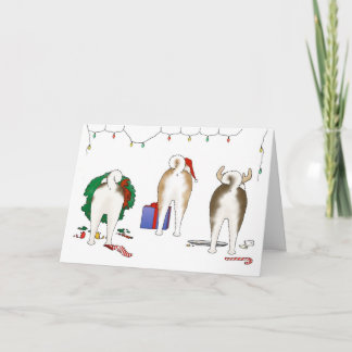 Nichts Hintern eine Akita-Weihnachtsgruß-Karte Feiertagskarte