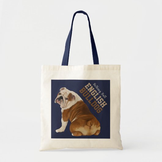 Nichts Hintern-englische Bulldoggen-Taschen-Tasche Tragetasche (Vorne)