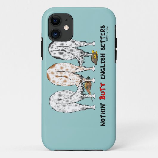 Nichts Hintern-englische Setzer Case-Mate iPhone Hülle (Rückseite)