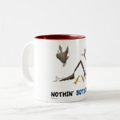 Nichts Hintern-Gans Zweifarbige Tasse (Vorderseite Links)