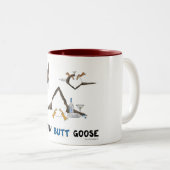 Nichts Hintern-Gans Zweifarbige Tasse (VorderseiteRechts)