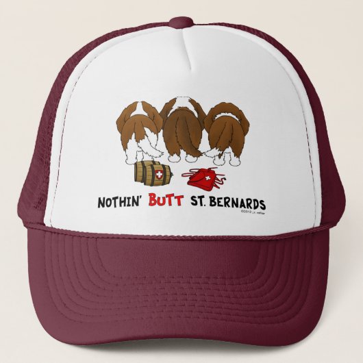 Nichts Hintern-Heiliges Bernards Truckerkappe (Vorderseite)