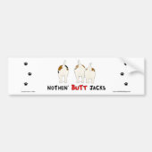 Nichts Hintern-Jack Russells Autoaufkleber (Vorne)