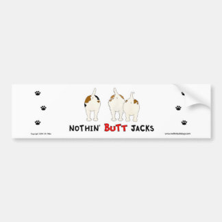 Nichts Hintern-Jack Russells Autoaufkleber