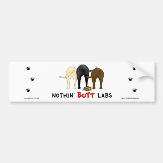 Nichts Hintern-Labrador-Autoaufkleber Autoaufkleber