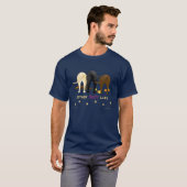 Nichts Hintern-Labrador-u. Stock-Dunkelheits-T - T-Shirt (Vorne ganz)