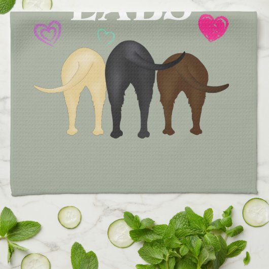 Nichts Hintern-Labradore! Handtuch (Gefaltet)