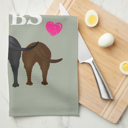 Nichts Hintern-Labradore! Handtuch (Viertel Falte)