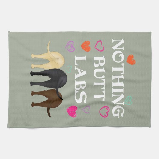 Nichts Hintern-Labradore! Handtuch (Horizontal)