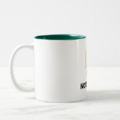 Nichts Hintern-Mops-Tasse Zweifarbige Tasse (Links)