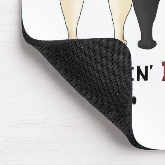 Nichts Hintern-Möpse Mousepad (Ecke)