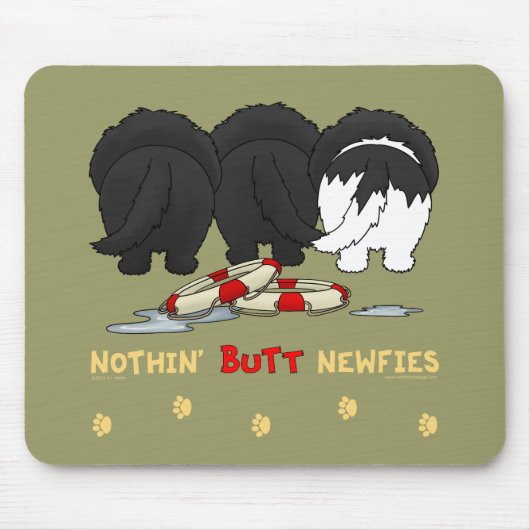 Nichts Hintern Newfies Mousepad (Vorne)