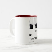 Nichts Hintern-Panda-Tasse Zweifarbige Tasse (Vorderseite Links)