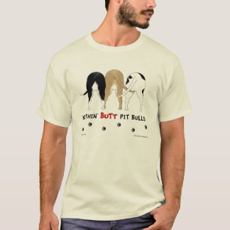 Nichts Hintern Pitbulls helles Shirt