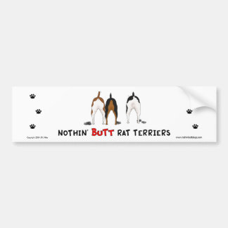 Nichts Hintern-Ratten-Terrier-Autoaufkleber Autoaufkleber