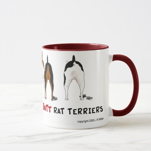 Nichts Hintern-Ratten-Terrier-Tasse Tasse (Rechts)
