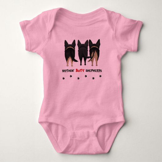 Nichts Hintern-Schäfer Baby Strampler (Vorderseite)