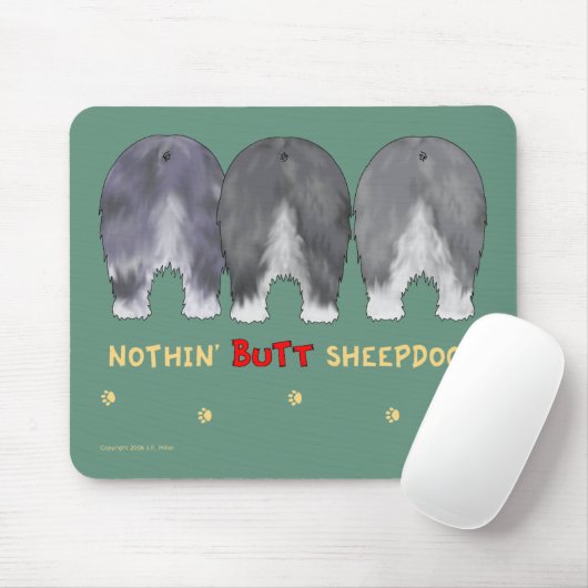Nichts Hintern-Schäferhunde Mousepad (Mit Mouse)