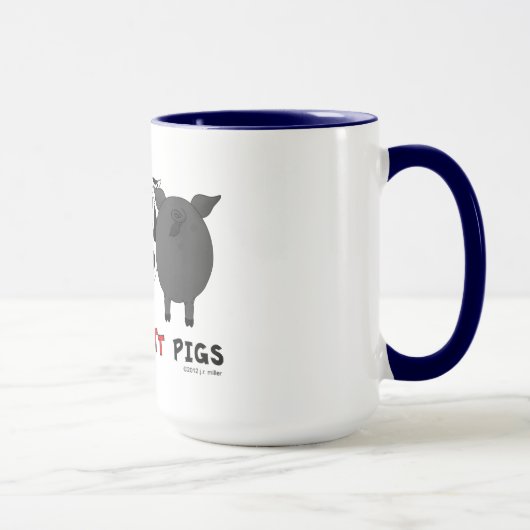 Nichts Hintern-Schweine Tasse (Rechts)
