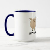 Nichts Hintern-Schweine Tasse (Links)