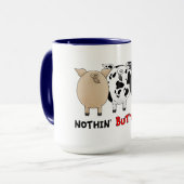 Nichts Hintern-Schweine Tasse (Vorderseite Links)