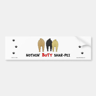 Nichts Hintern Shar-Pei Autoaufkleber