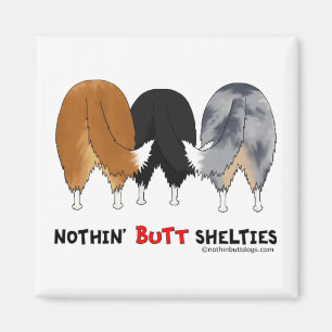 Nichts Hintern Shelties Magnet