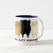 Nichts Hintern-Spitz-Tasse Zweifarbige Tasse (VorderseiteRechts)