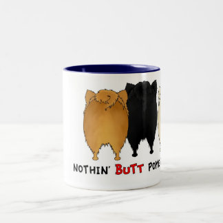 Nichts Hintern-Spitz-Tasse Zweifarbige Tasse
