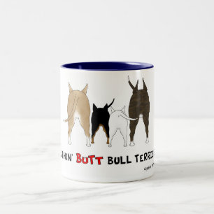 Nichts Hintern-Stier-Terrier-Tasse Zweifarbige Tasse
