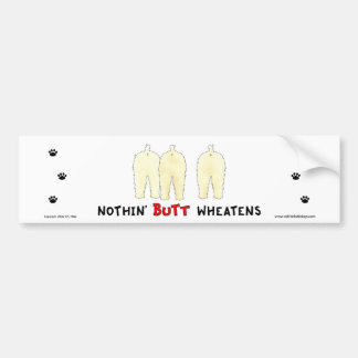 Nichts Hintern Wheatens Autoaufkleber