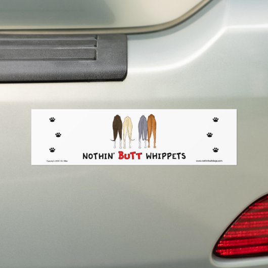 Nichts Hintern Whippets Autoaufkleber (Auf Auto)