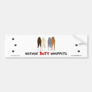 Nichts Hintern Whippets Autoaufkleber