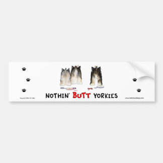 Nichts Hintern Yorkies Autoaufkleber