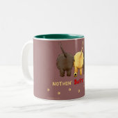 Nichts HinternCairns Zweifarbige Tasse (Vorderseite Links)