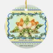 "Nichts HinternCorgis" Corgi-Verzierung Keramik Ornament (Hinten)