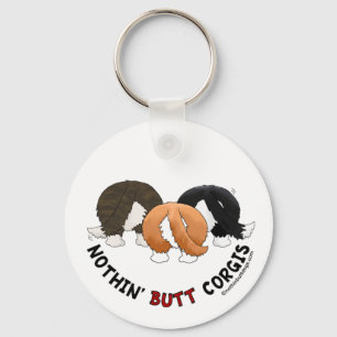 Nichts HinternCorgis Schlüsselanhänger
